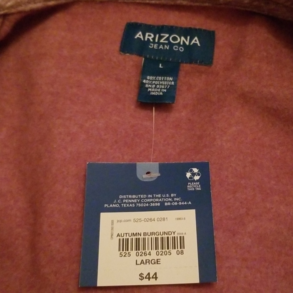 Brand New Arizona Autumn Burgundy Hoodie - Picture 6 of 8